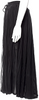 Diesel (Glenn Martens) Black PolyTech Pleated Accents Midi Length Skirt