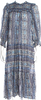 DÔEN. Blue Cotton Paisley Print Long Dress