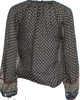 DÔEN Blue Silk Printed Blouse