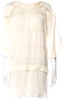 ÉTOILE ISABEL MARANT Paris. Cream Crochet Oversized Mini Dress