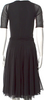 JEAN PAUL GAULTIER PARIS. Fuzzi. Black PolyMaide  V-Neck Knee-Length Dress