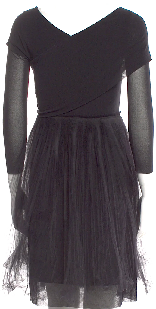 Jean Paul Gaultier Paris. Fuzzi. PolyTech Black Mini Dress