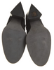 Helmut Lang. Black Suede Leather Chunk Heel Boots SZ 38