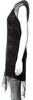 Helmut Lang NY. Black Silk Mesh Accents Midi Length Dress