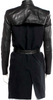 Helmut Lang NYC. Cotton/Wool/Leather Blend Belted Trench Coat