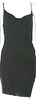 Helmut Lang NY. Black Viscose Cowl Neck Mini Dress