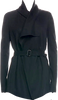 Helmut Lang NY. Black Belted Wool Jacket