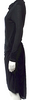 Helmut Lang NY. Black Cowl Neck Knee-Length Dress