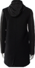 Mackage Black Wool & Leather Sleeve Faux Fur Coat w/Hood