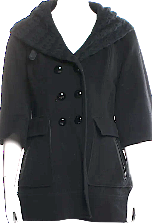 Mackage Montreal. Black Cashmere/Wool Coat