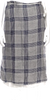 Hannoh Wessel Italy. Plaid Print Cotton Midi Length Skirt