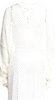 Isabel Benenato Italy. Open Knit Neutral Color Linen Bateau Neckline Tunic Top