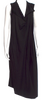IVAN GRUNDAHL Copenhagen.Black Cotton/Spandex Cowl Neck Midi Length Dress