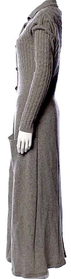 Ivan Grundahl Copenhagen Long Grey Button Front Sweater