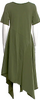 Ivan Grundahl Copenhagen. Green Cotton/Elastane Blend Scoop Neck Long Dress
