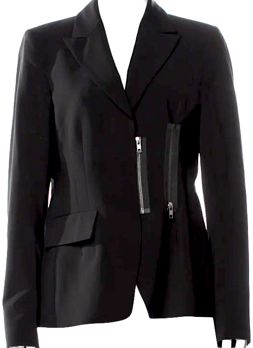 Ivan Grundahl Copenhagen. NWT. NEW. Black Viscose/Acetate Blazer