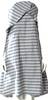 Jil Sander Blue Striped Cotton Blend Knee-Length Dress