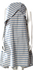 Jil Sander Blue Striped Cotton Blend Knee-Length Dress