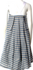 Jil Sander Blue Striped Cotton Blend Knee-Length Dress