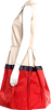 Jil Sander. Cotton Blend Neutral, Black, Red Dress