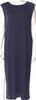 La Garconne Moderne. Blue Cotton/Modal Sash Tie Closure Sheath Dress