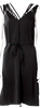 Maison Margiela Paris. MM6  Black V-Neck Knee-Length Dress