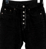 Maison Margiela MM6 Paris. Black Mid-Rise Wide Leg Jeans