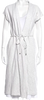 Max Mara Italy. Leisure. Light Grey Sash Tie Dress