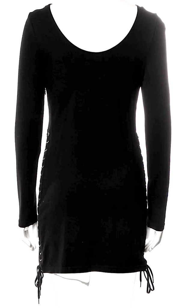 Alexander McQueen UK.  Black 2017 Collection Mini Dress