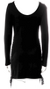 Alexander McQueen UK.  Black 2017 Collection Mini Dress