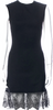 ALEXANDER MCQUEEN UK.  McQ. Black Crew Neck Mini Dress