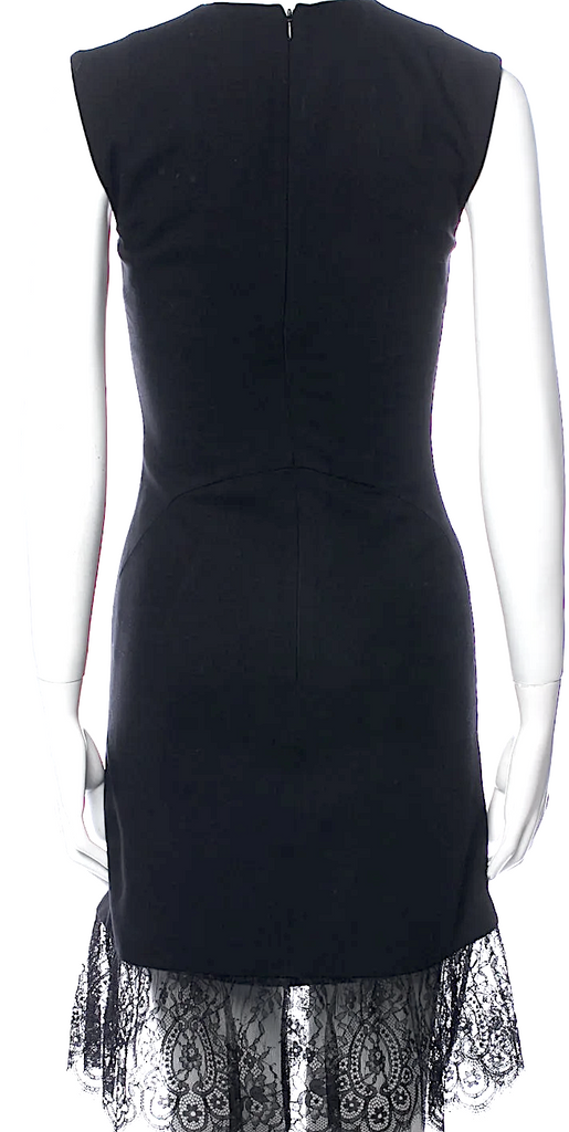 ALEXANDER MCQUEEN UK.  McQ. Black Crew Neck Mini Dress