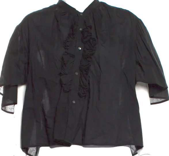 Nili Lotan NY. Mock Neck 3/4 Sleeve Oversize Blouse