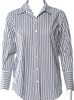 Nili Lotan NY. Striped Long Sleeve Button-Up Top