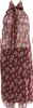 Nili Lotan NY. Brown Floral Silk Midi Length Dress