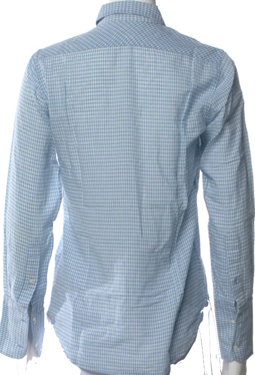 Nili Lotan NY.  Plaid Print Long Sleeve Button-Up Top