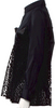 COMME DES GARCONS JAPAN. noir kei ninomiya. Black Cotton/Rayon Printed Long Sleeve Top