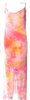The People Of The Labyrinths Amsterdam. Viscose/Elastane Tie-Dye Print Midi Length Dress