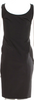 PRADA ITALY. Black PolyTech/Elastane Sport Scoop Neck Mini Dress