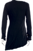 Rundholz Black Label. Black Asymmetrical Hem Cotton Blend Tunic