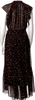 Ulla Johnson Black Silk Abstract Print Long Dress