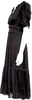 Ulla Johnson Black V-Neck Long Dress