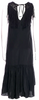 Ulla Johnson NY. Black Silk Midi Length Dress