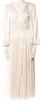 Ulla Johnson. Neutral Color Long Sleeves PolyTech Blend Long Dress