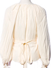 Ulla Johnson NY. Neutral Color Viscose Mock Neck Long Sleeve Blouse
