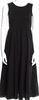 United Arrows Japan. Black Scoop Neck Midi Length Dress