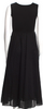 United Arrows Japan. Black Scoop Neck Midi Length Dress
