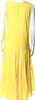 United Arrows  Japan. Sunflower Yellow Cotton Blend V-Neck Long Dress
