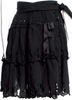 Vivienne Westwood Red Label UK. Black Cotton Knee-Length Skirt