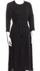 Black Crane. Black Rayon/Wool Jumpsuit